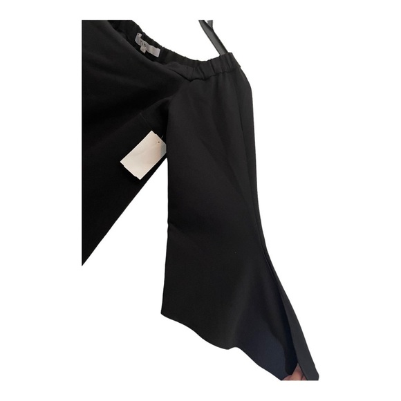 Tibi Structured Crepe Off-the-Shoulder Dress black - Picture 9 of 12